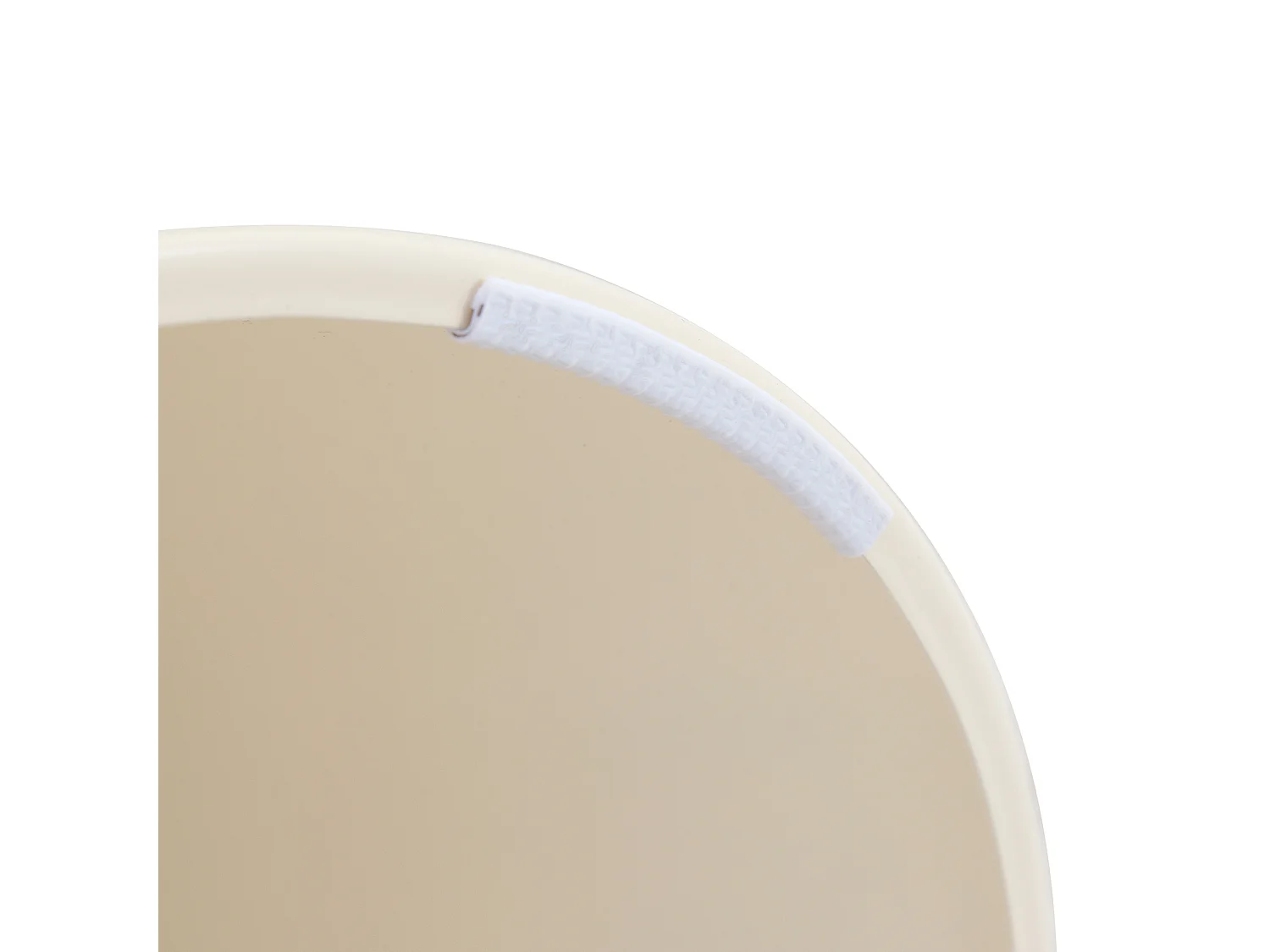 Lot de 2 tables basses 70 cm et 50 cm - Plateau en imitation travertin - Crème