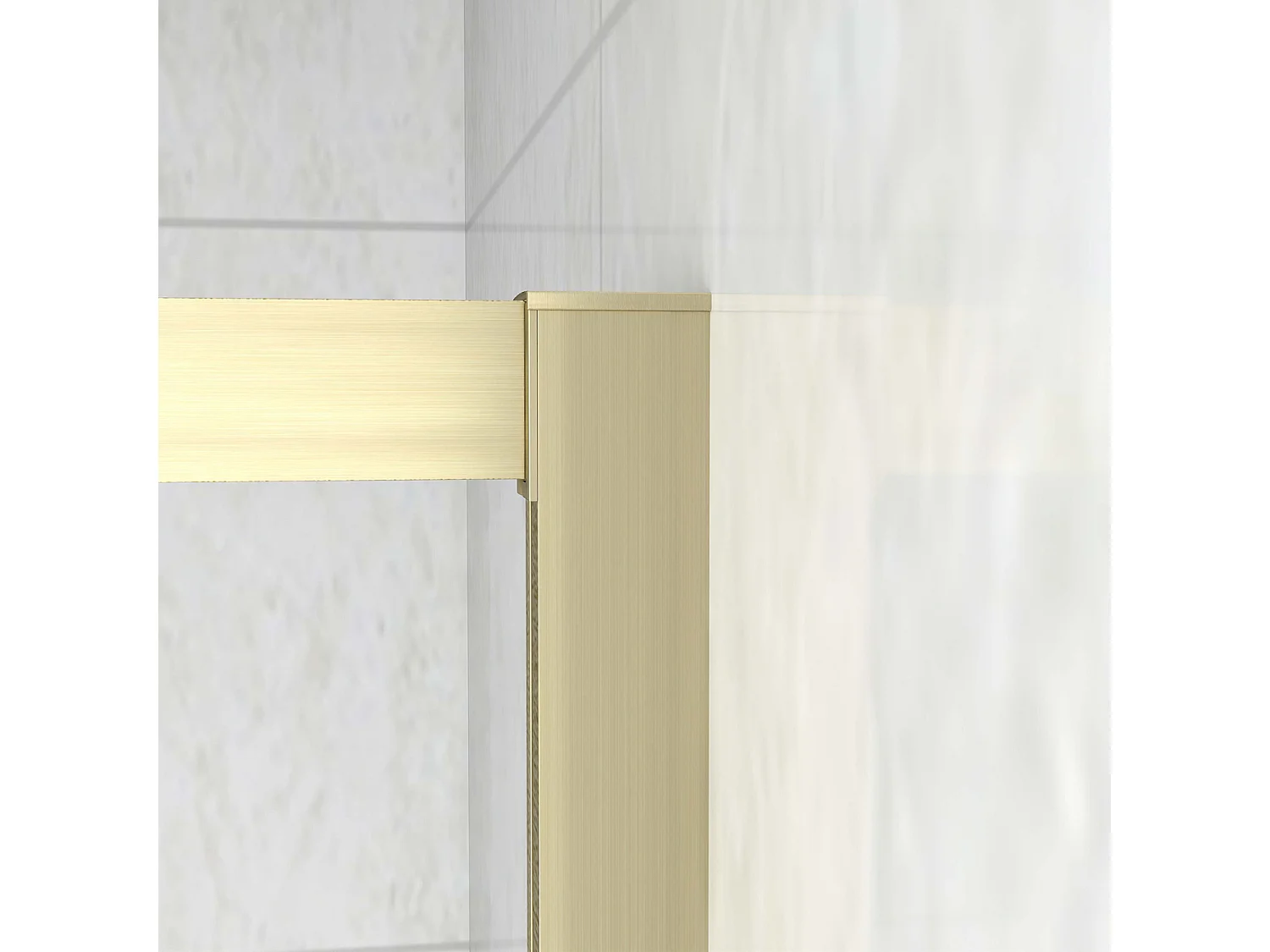 Box Doccia Semicircolare 90X90 cm Porte Scorrevoli Vetro Temperato 6 mm Trasparente Anticalcare Oro Spazzolato 190 cm