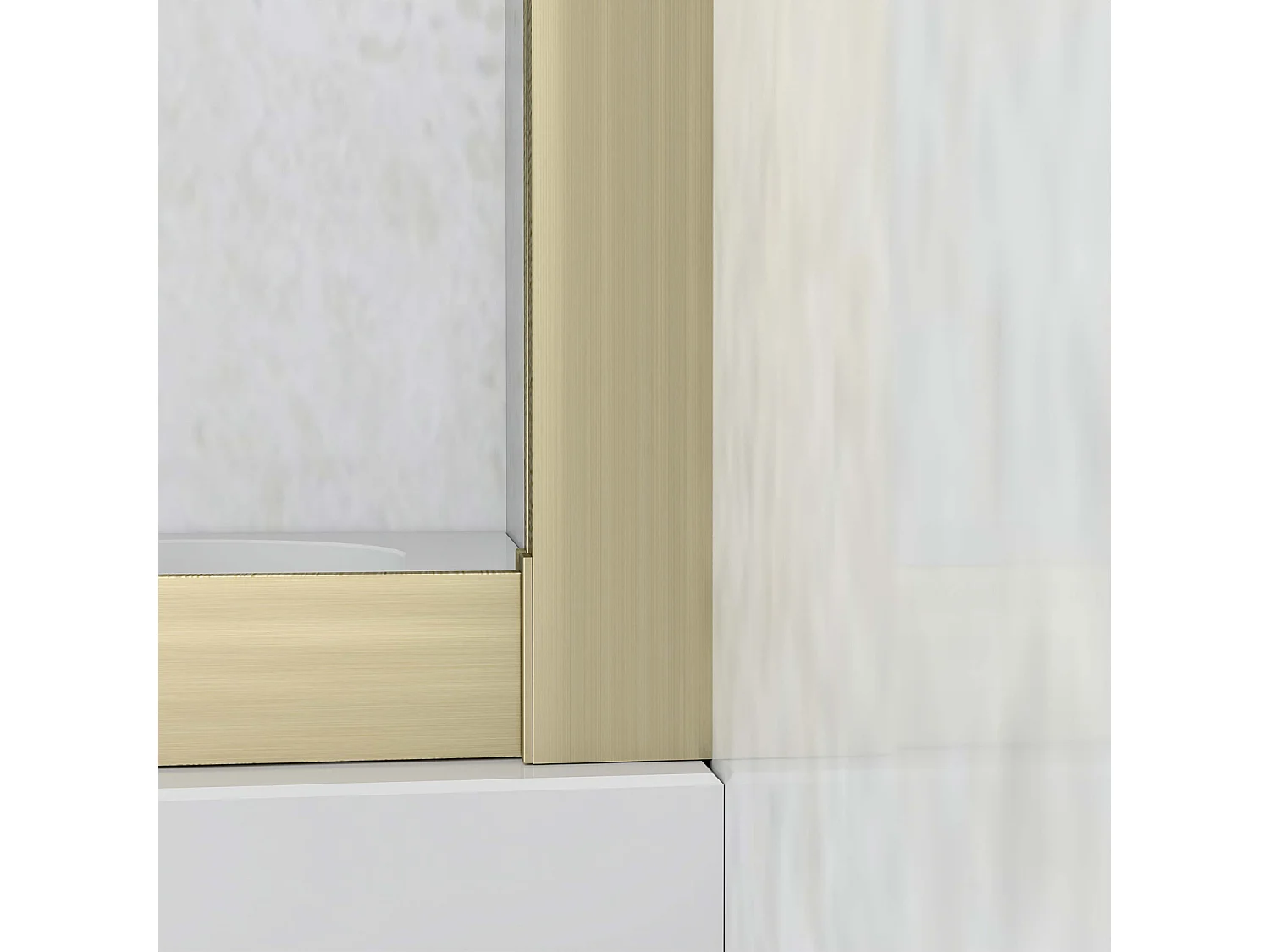 Box Doccia Semicircolare 90X90 cm Porte Scorrevoli Vetro Temperato 6 mm Trasparente Anticalcare Oro Spazzolato 190 cm