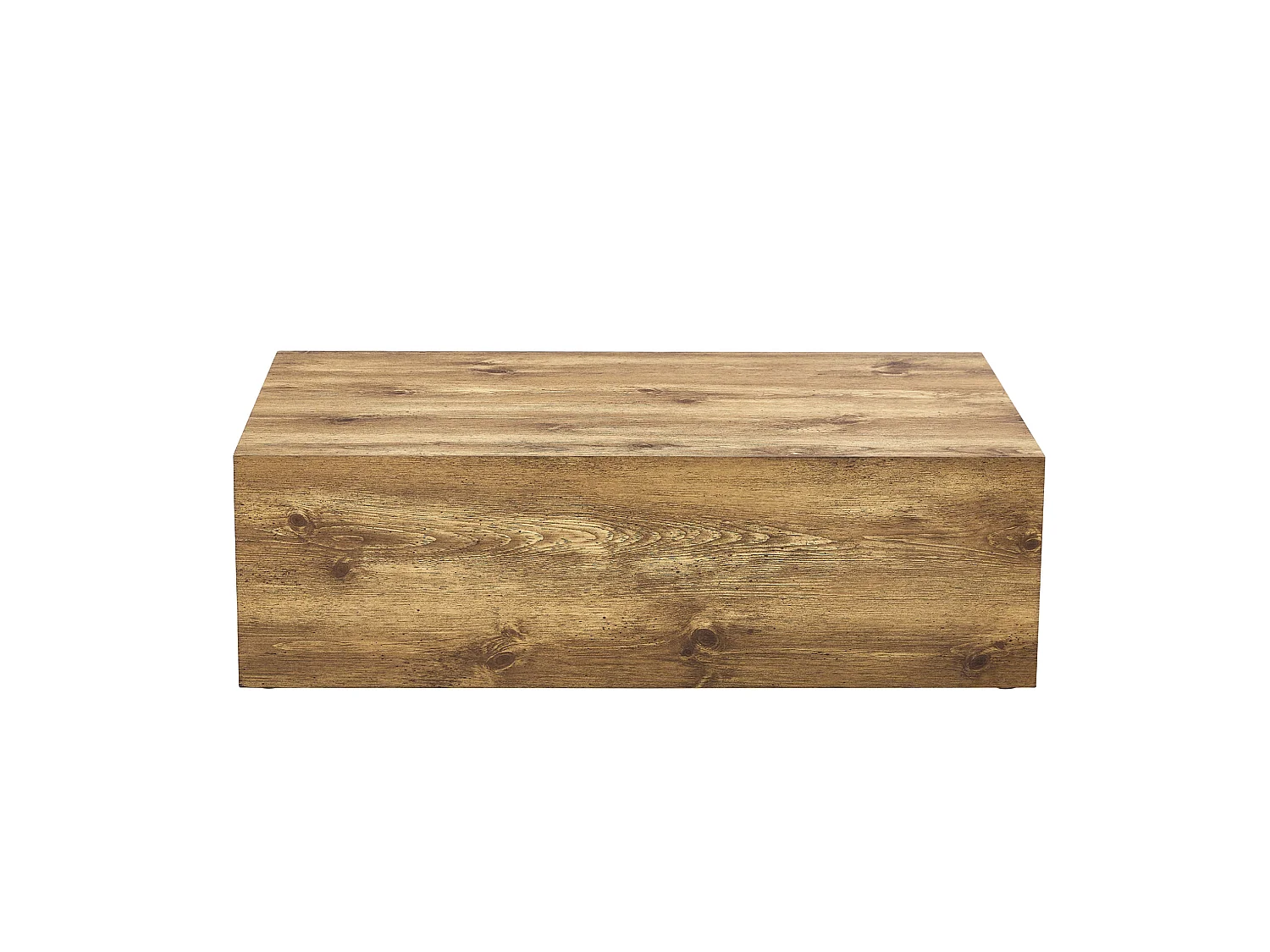 Table basse rectangulaire 90x50x30 cm - Bois foncé