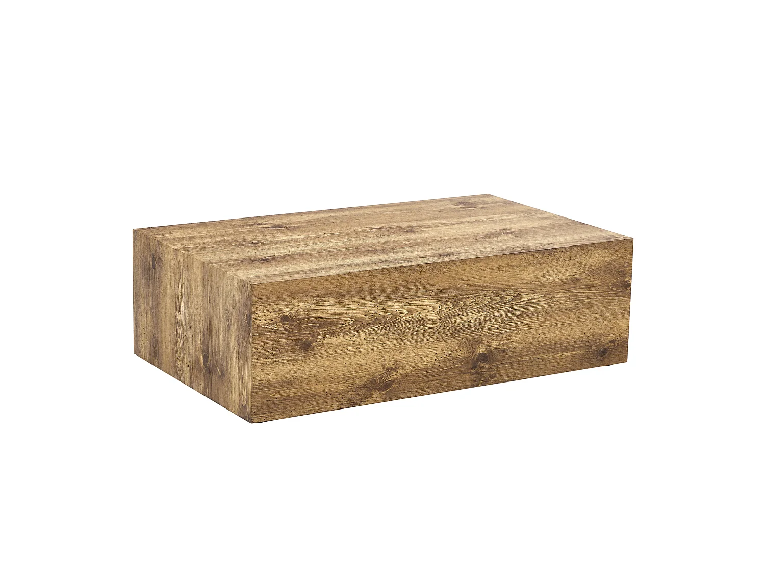 Table basse rectangulaire 90x50x30 cm - Bois foncé