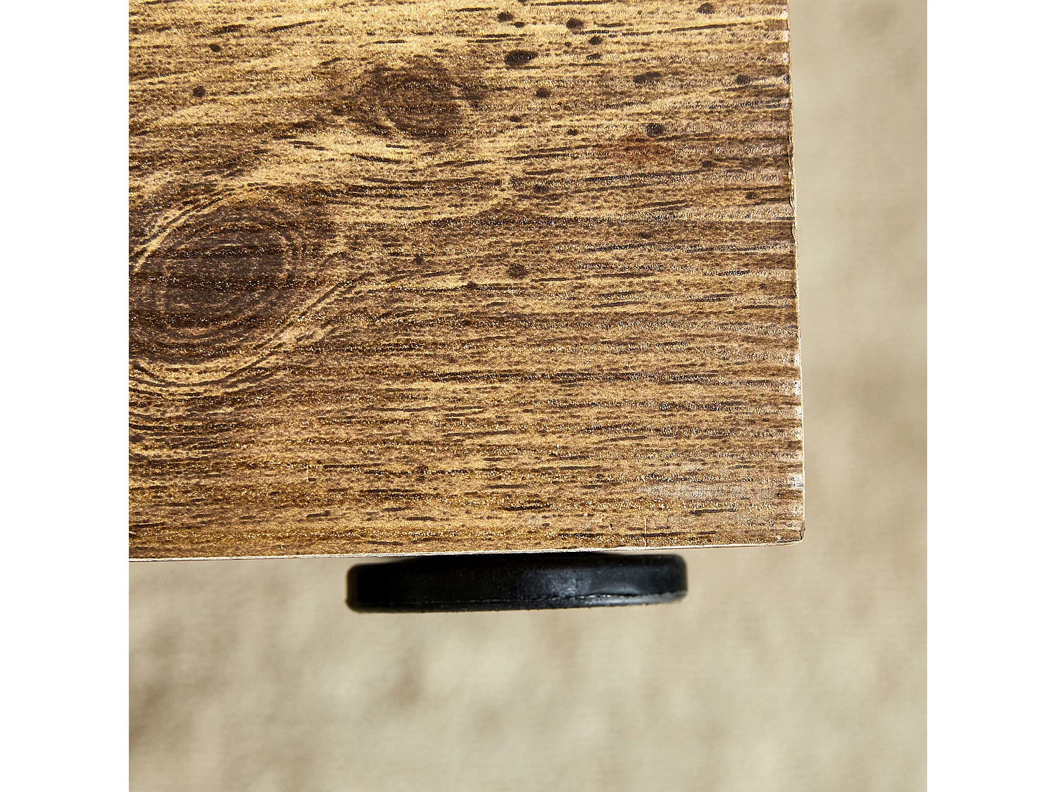 Table basse rectangulaire 90x50x30 cm - Bois foncé