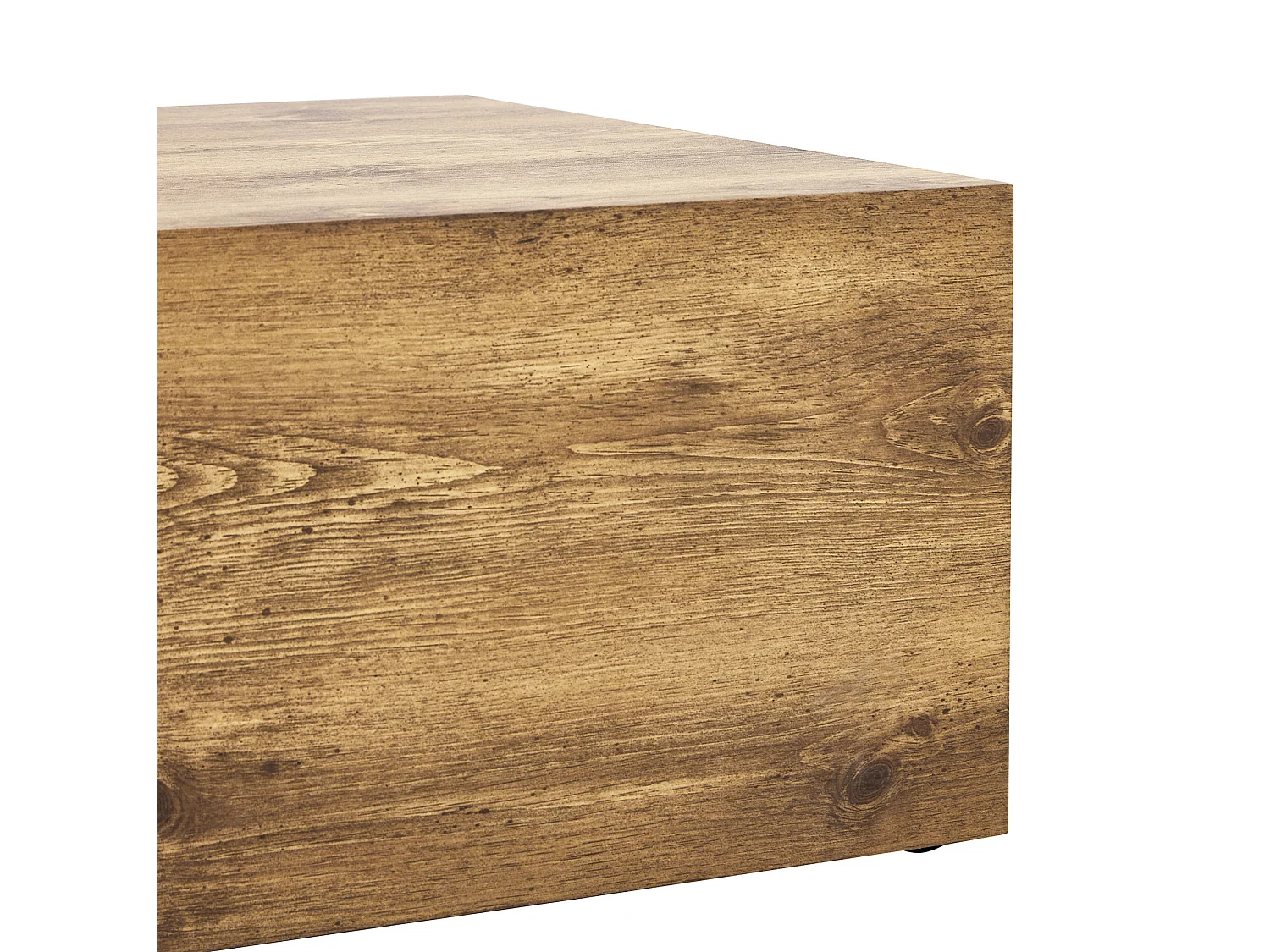 Table basse rectangulaire 90x50x30 cm - Bois foncé