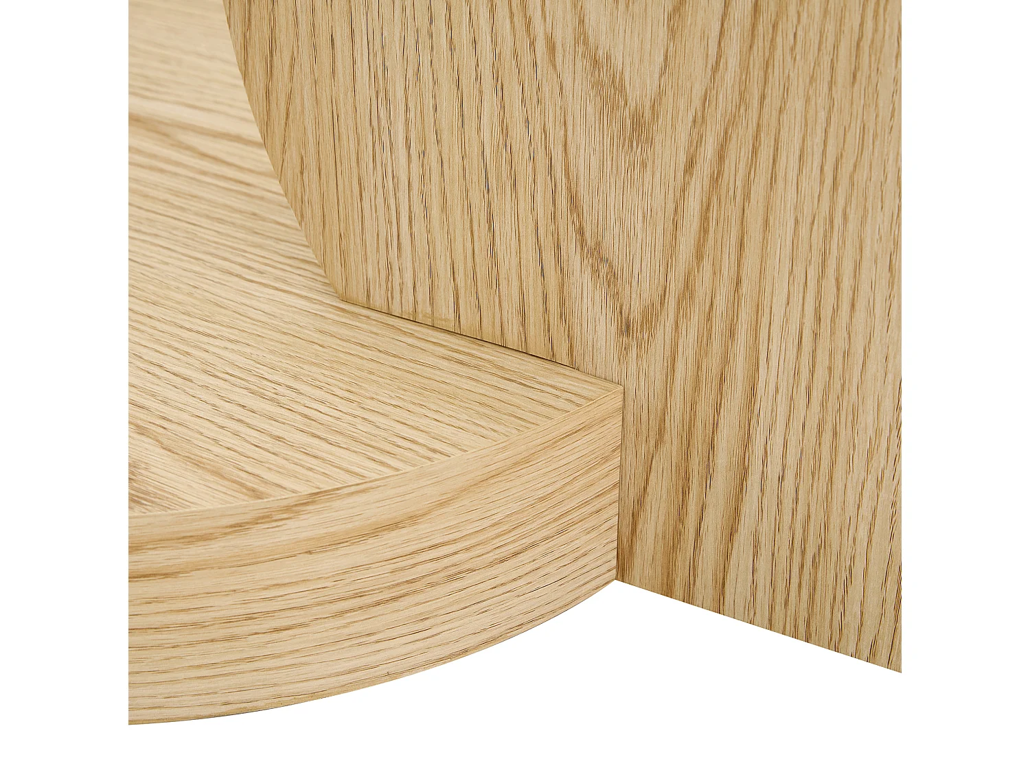 Mesa de centro minimalista de cristal de 2 niveles - Natural claro