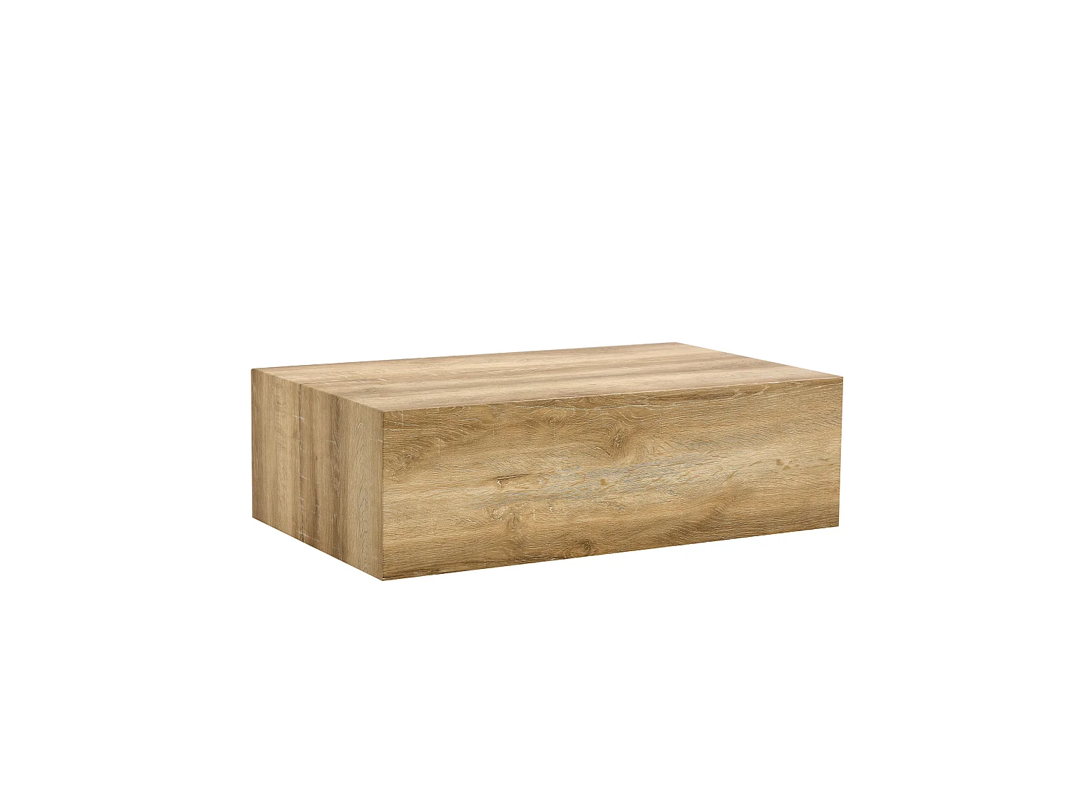 Table basse rectangulaire 90x50x30 cm - Couleur bois