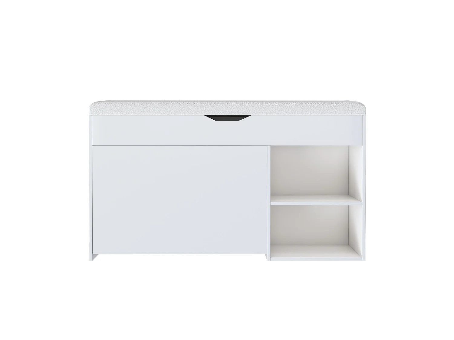 Schoenenkast 100x30x52 cm met opbergruimte - Wit
