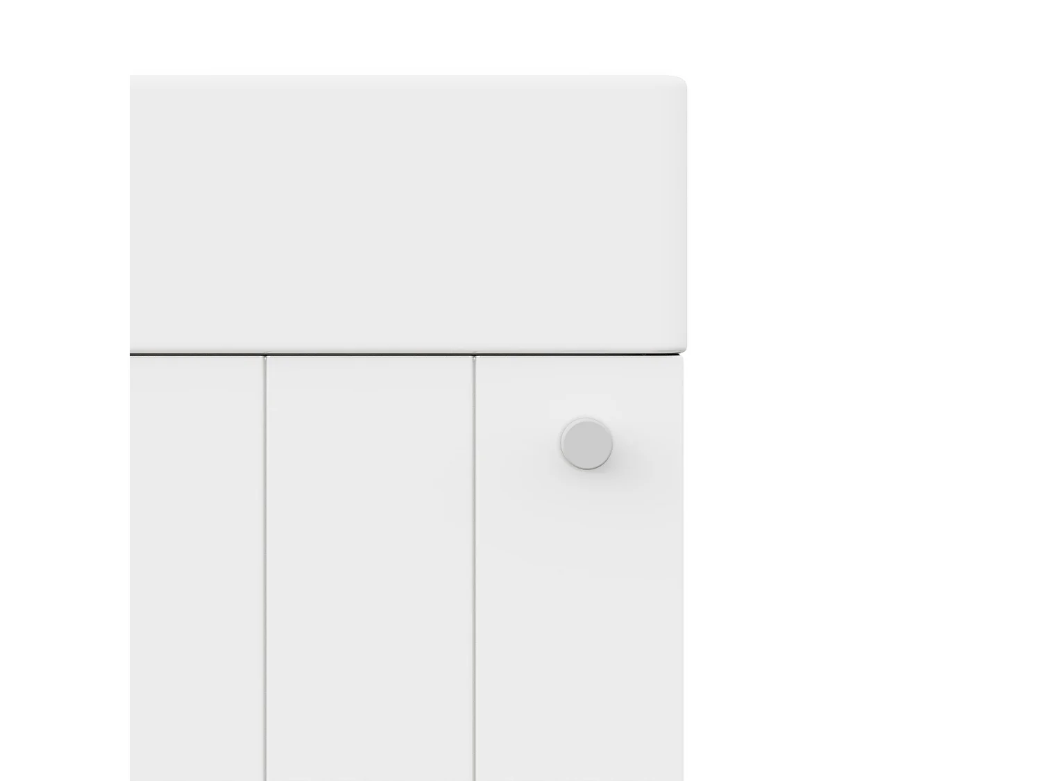 Meuble de salle de bain suspendu 41 x 23 x 62.5 cm avec vasque à encastrer - Blanc