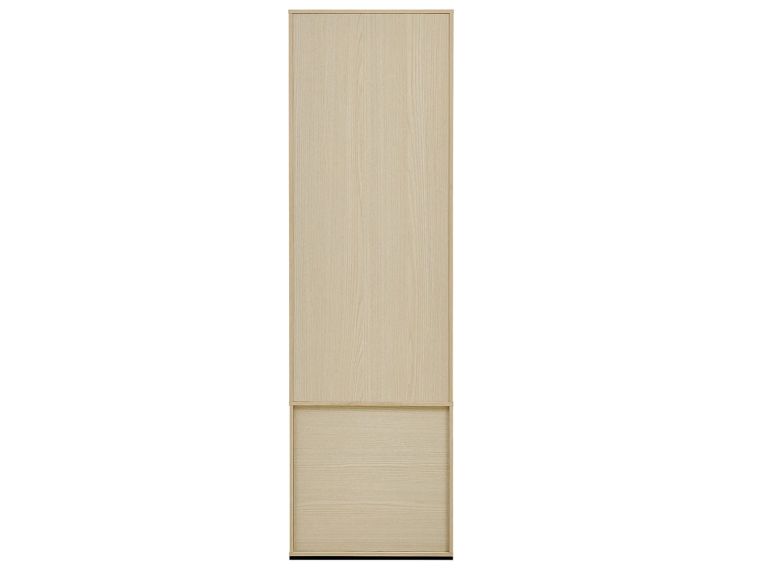 Armoire étroite avec miroir et tringle extensible – Naturel clair