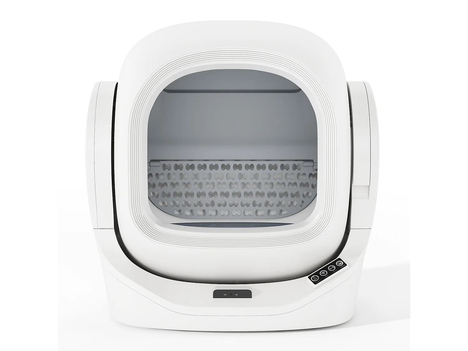 Arenero automático inteligente para gatos, 68 L - Blanco