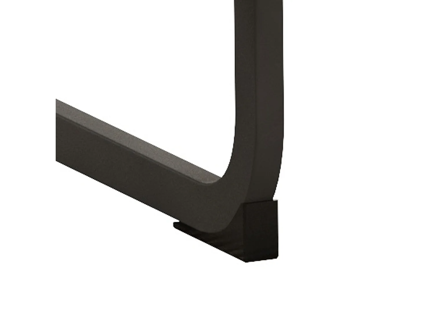 Lot de 2 chaises de salle à manger en tissu marron et métal noir