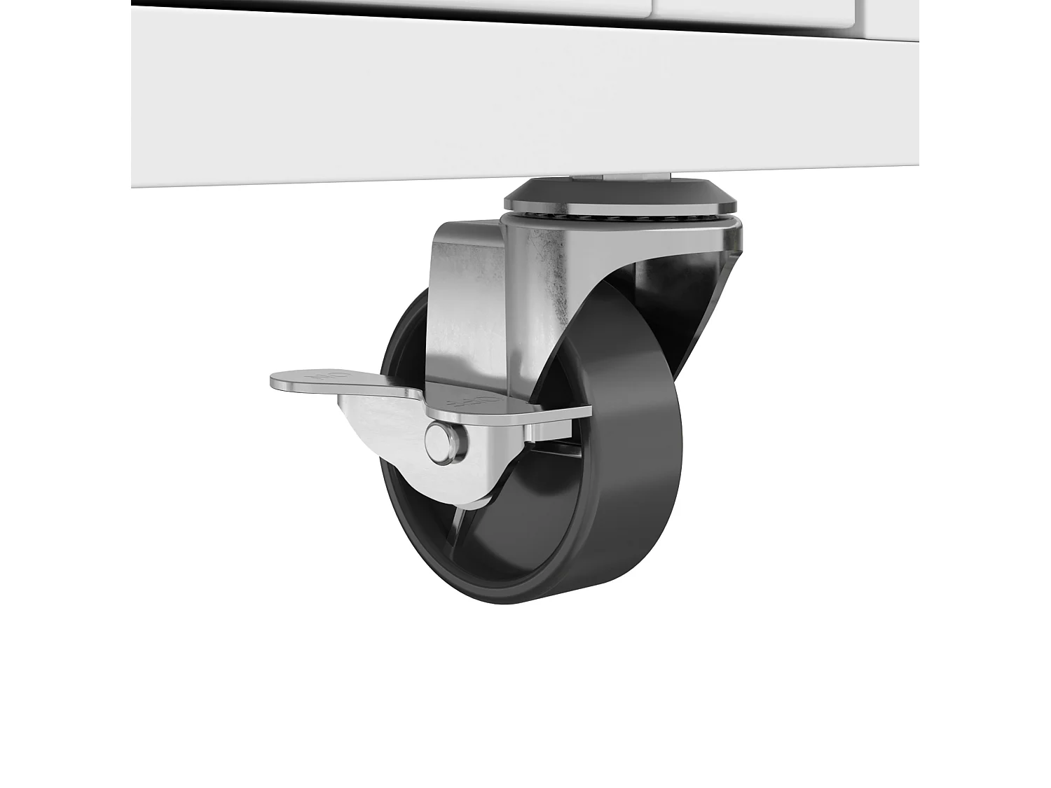 Isola cucina allungabile (116–179,5 cm) con 3 cassetti, 2 ante e ruote – Bianco
