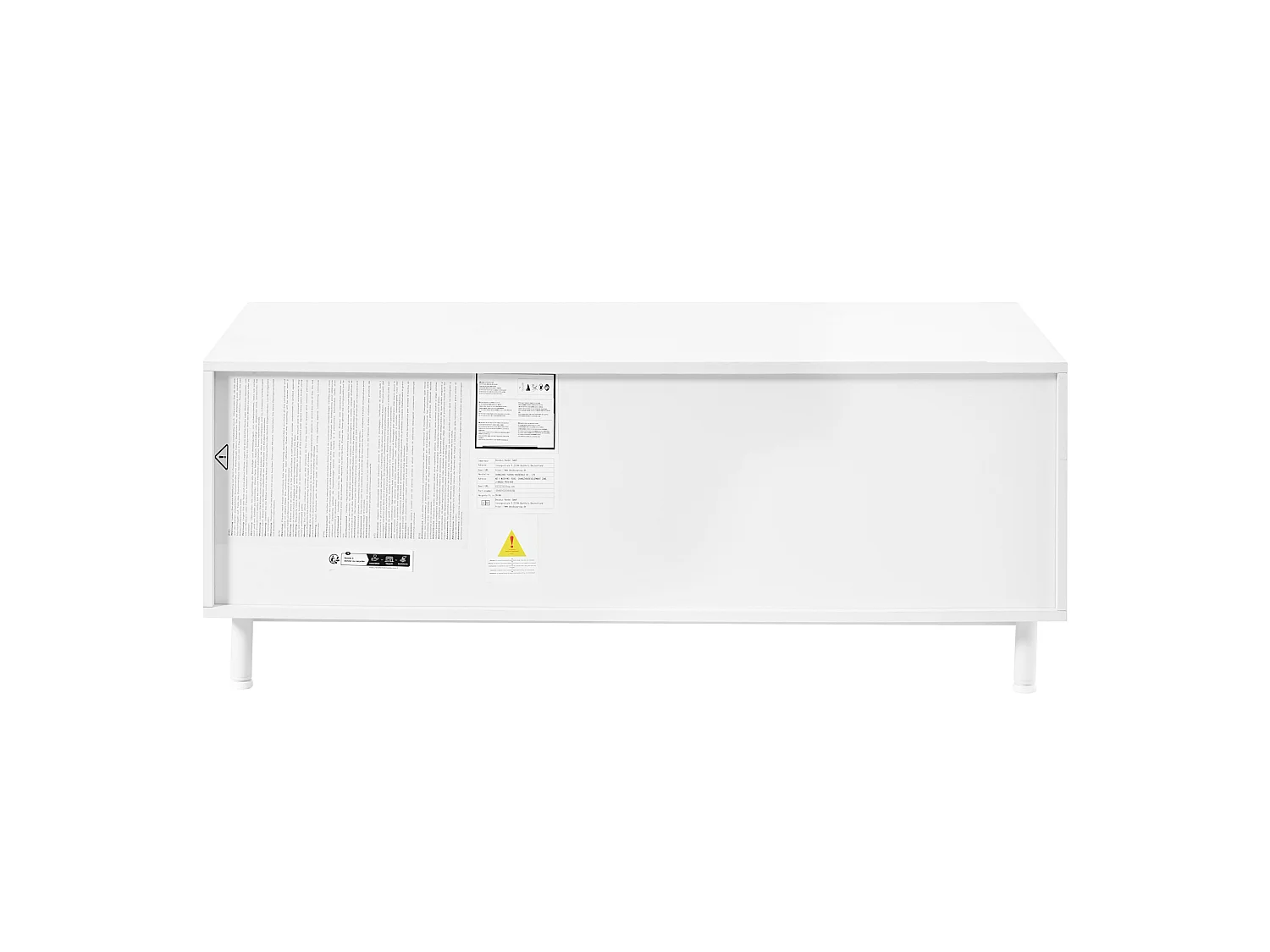 Ensemble meuble TV et table basse blanc - Bois en MDF et PB