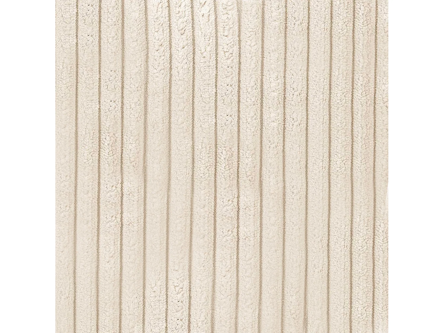 Pouf Carré XL Soren Velours Côtelé Beige