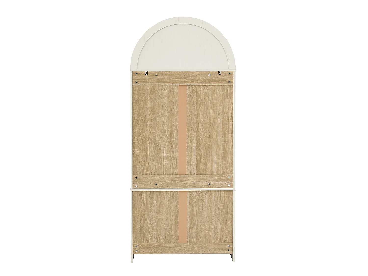 Credenza da cucina con ripiani regolabili e 2 cassetti - Bianca