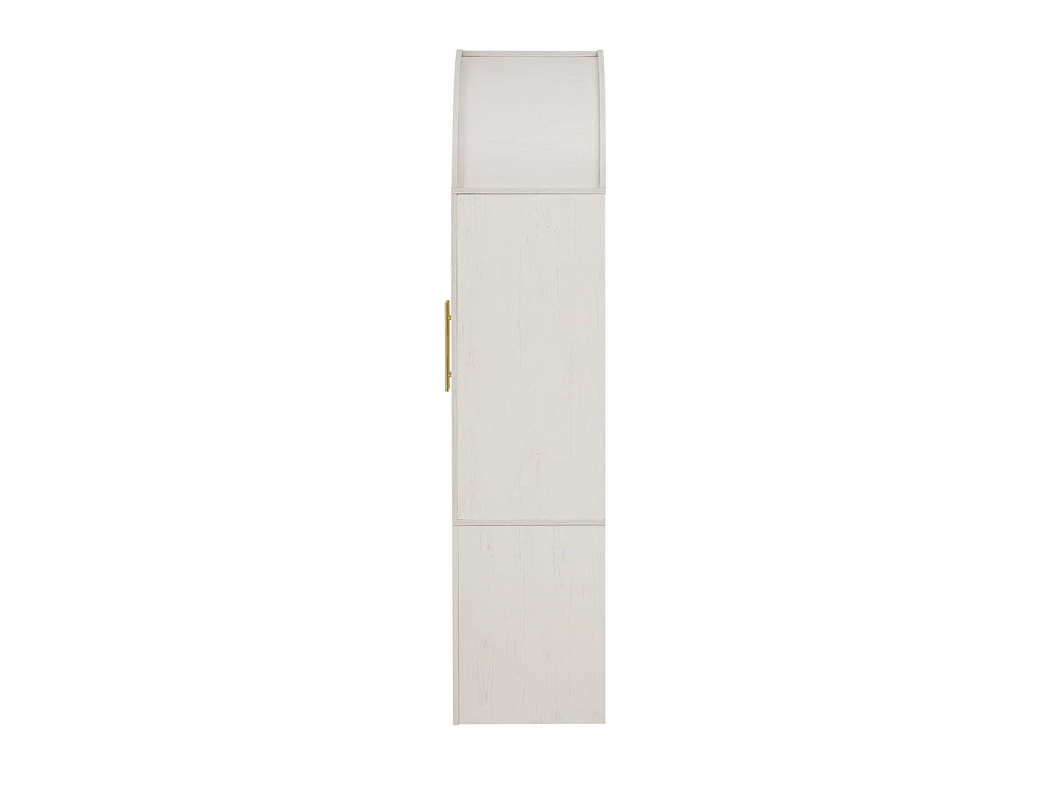 Credenza da cucina con ripiani regolabili e 2 cassetti - Bianca