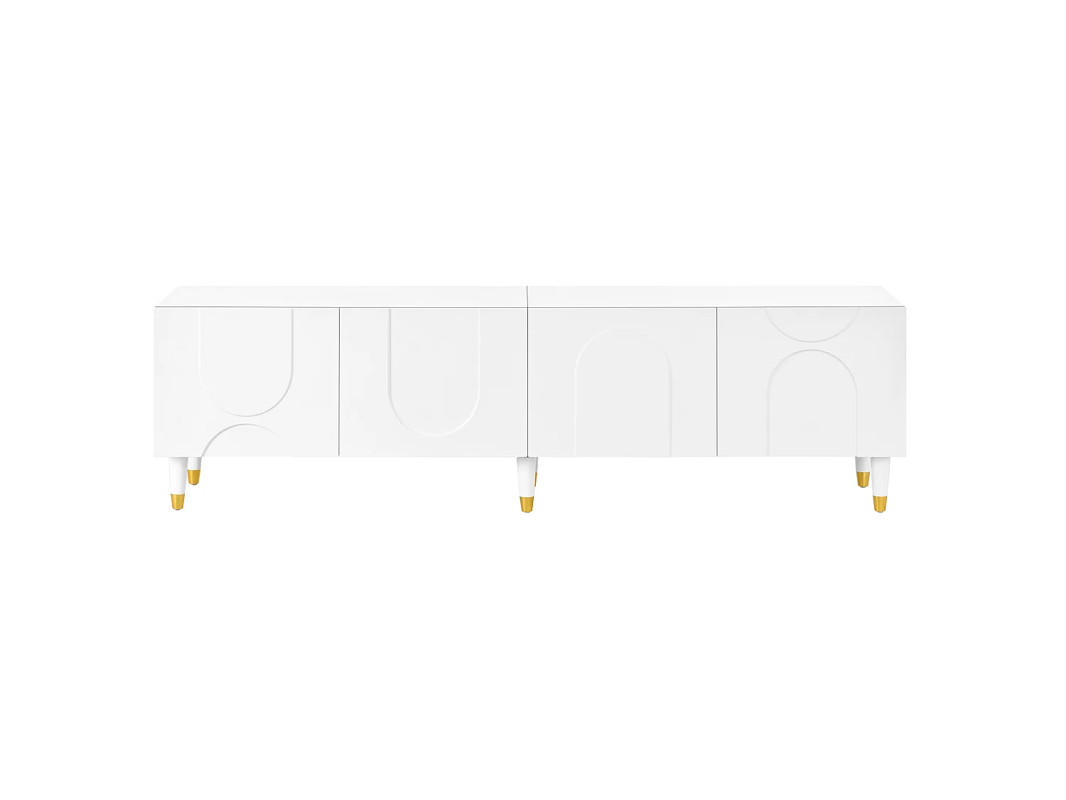 TV-meubel met 4 deuren - Wit 180 x 40 x 50 cm