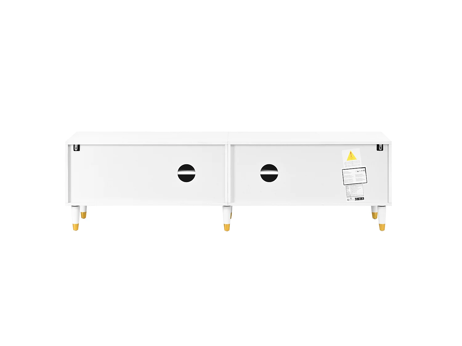 TV-meubel met 4 deuren - Wit 180 x 40 x 50 cm