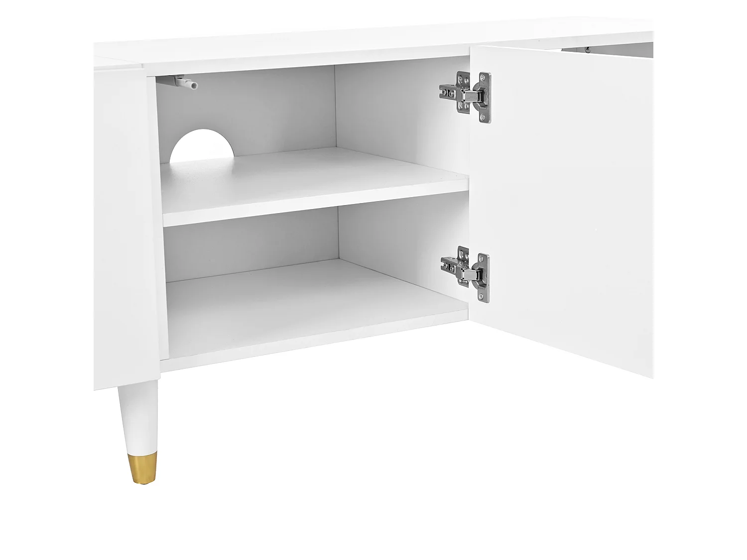 TV-meubel met 4 deuren - Wit 180 x 40 x 50 cm