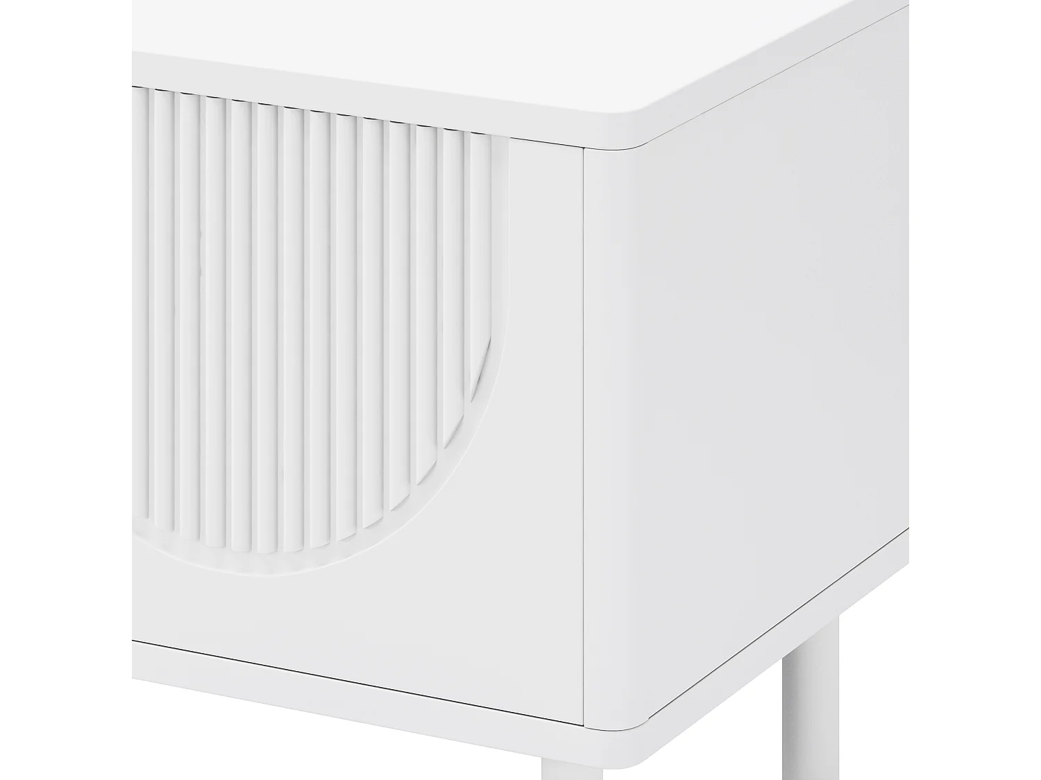 TV-meubel 180 cm met 4 deuren en kabelmanagement - Wit