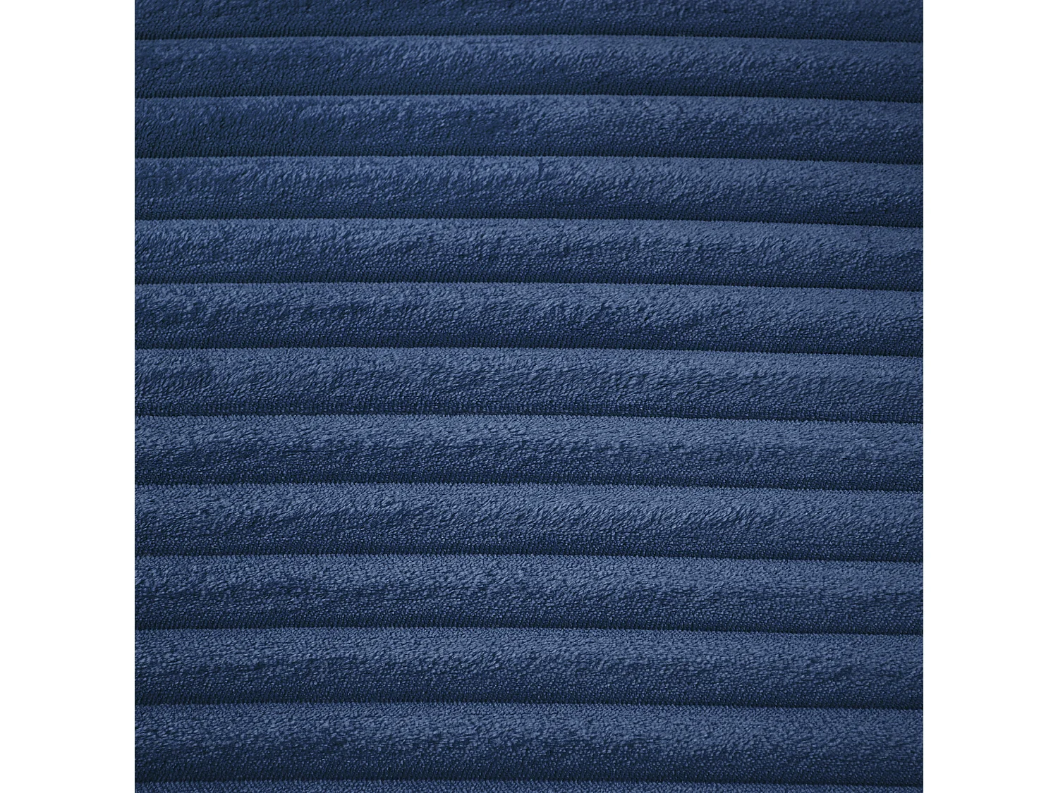 Méridienne en velours côtelé pour salon - Sans montage - Bleu
