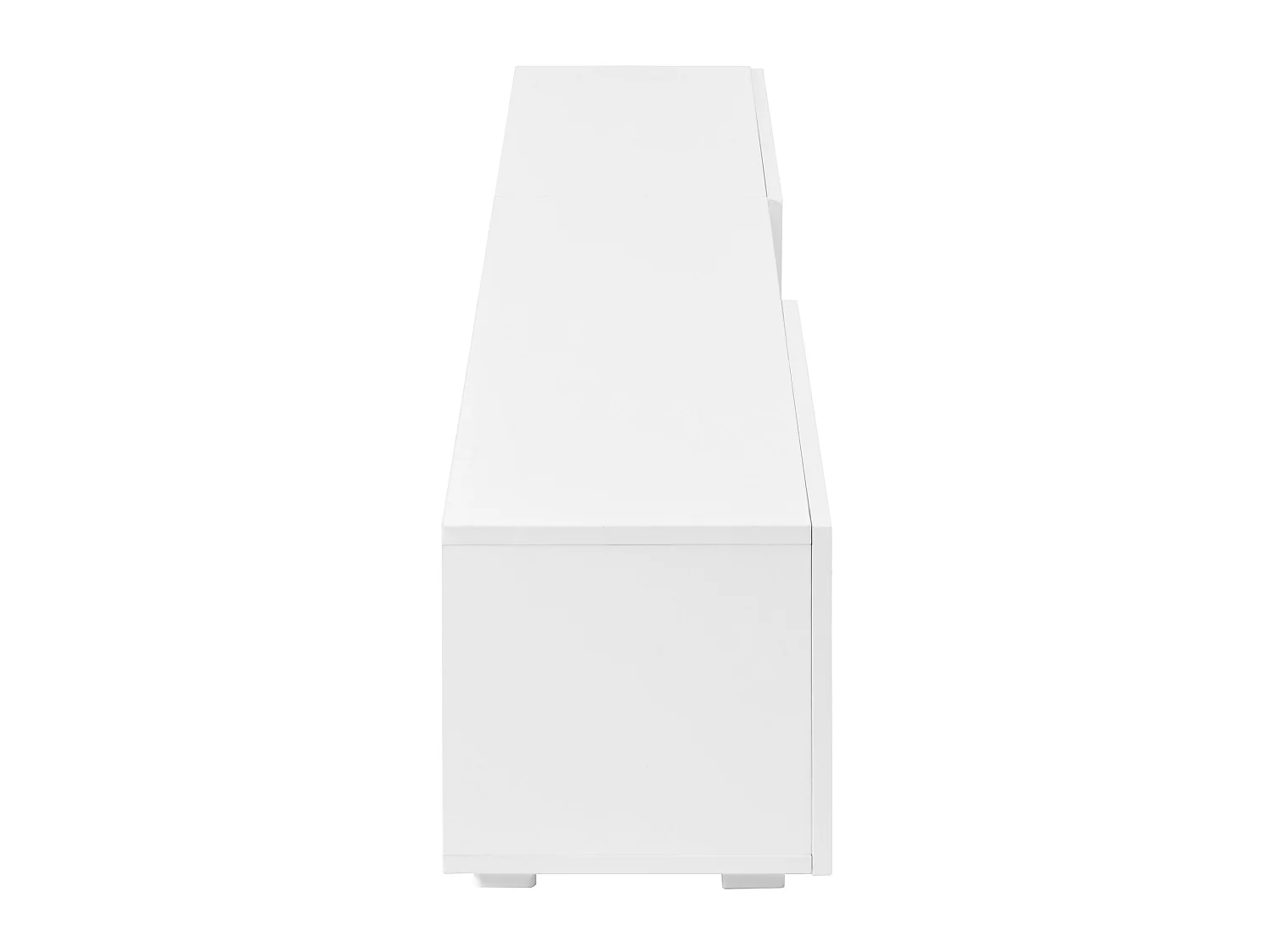Mobile TV con 2 ante laccate e LED - Bianco 200 x 30 x 30 cm