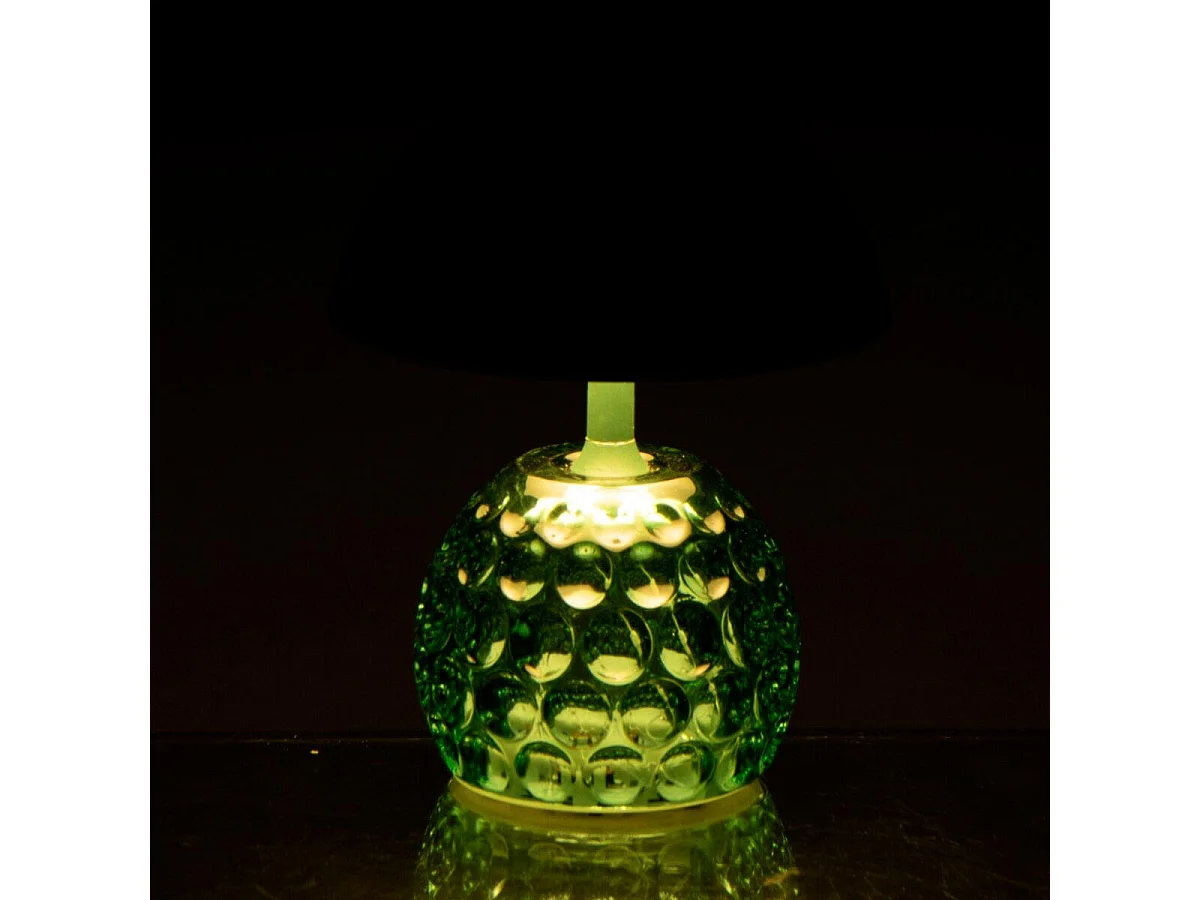 Lampe à Poser LED Champignon "Fungo" 15cm Vert Foncé