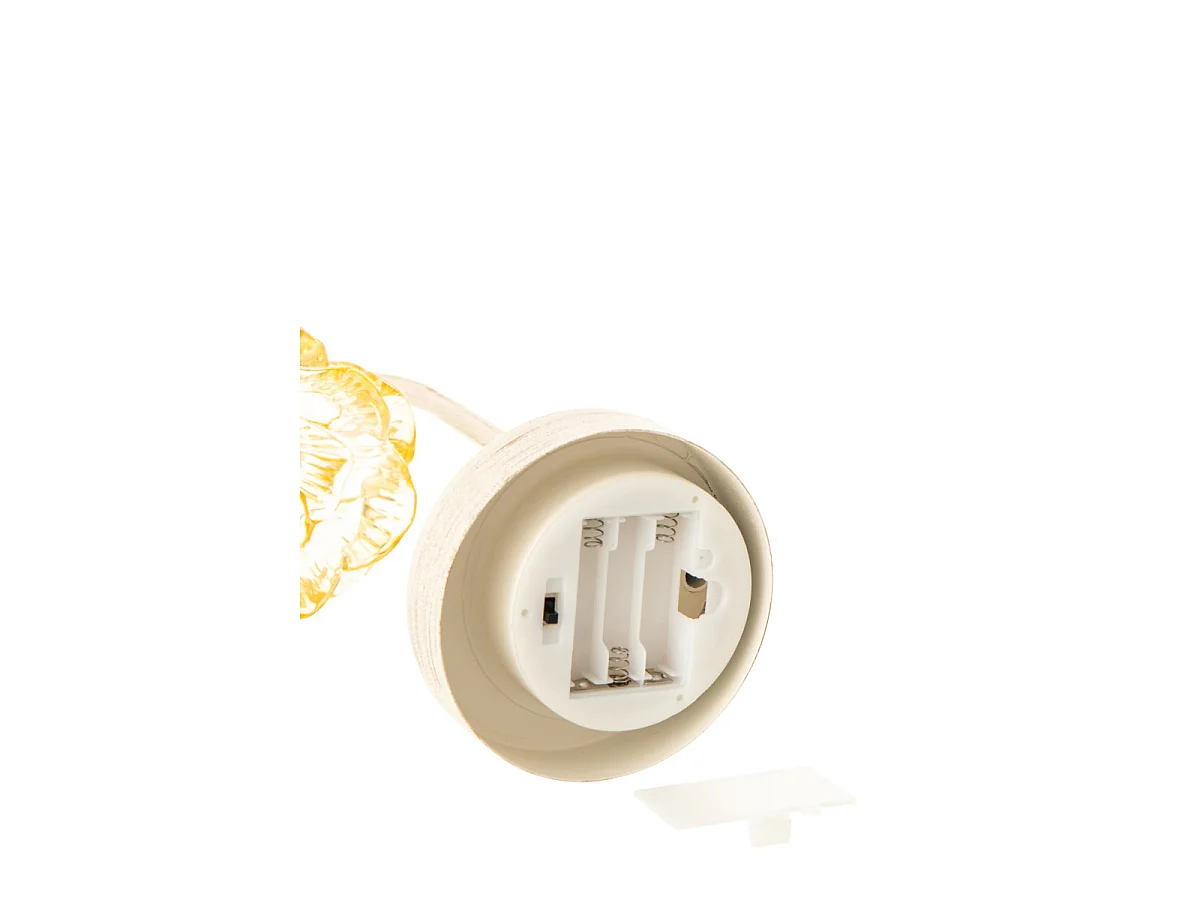 Lampe à Poser LED Fleur "Fiore" 36cm Jaune