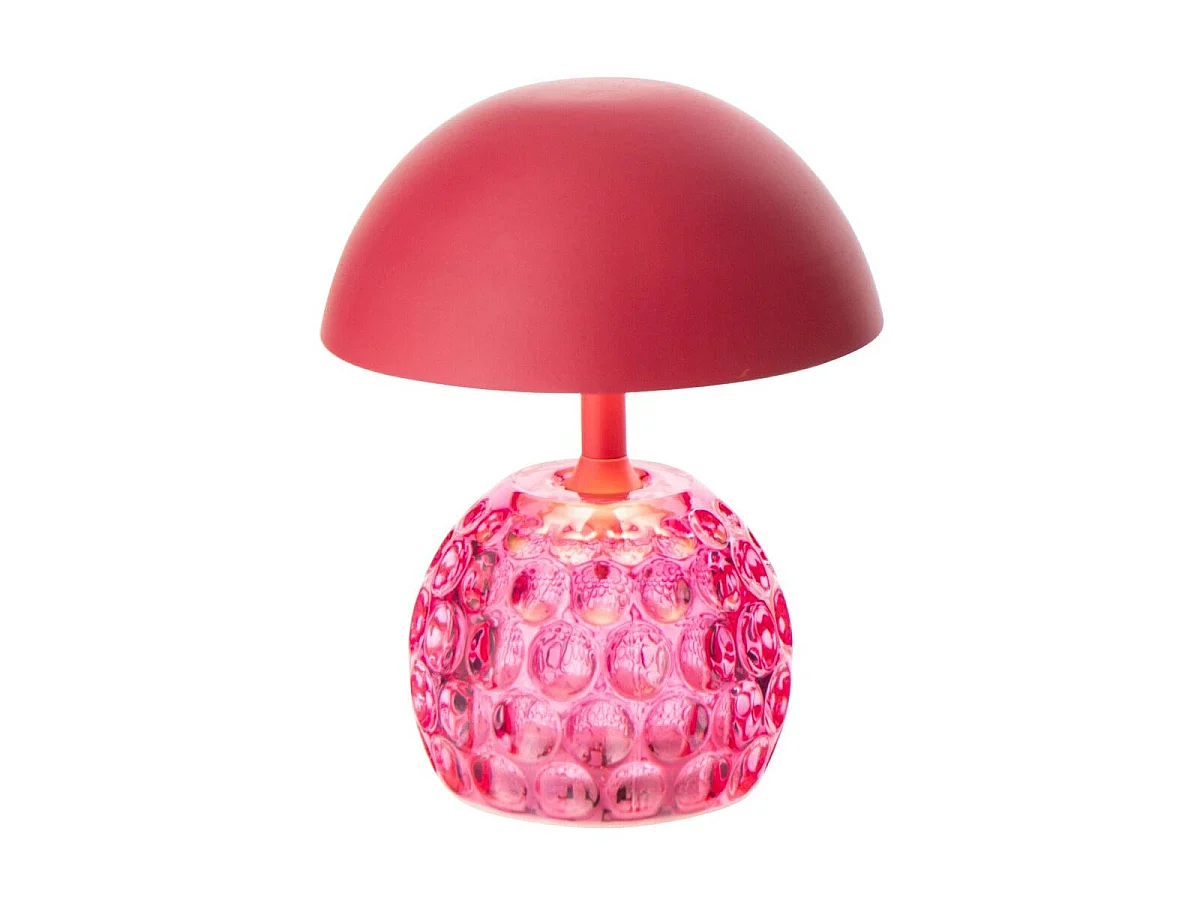 Lampe à Poser LED Champignon "Fungo" 15cm Rose