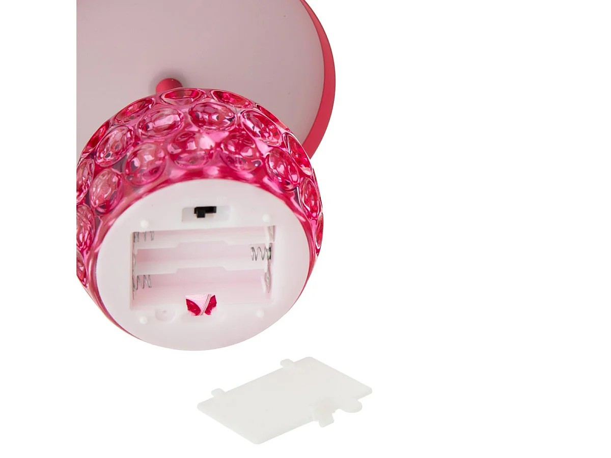 Lampe à Poser LED Champignon "Fungo" 15cm Rose