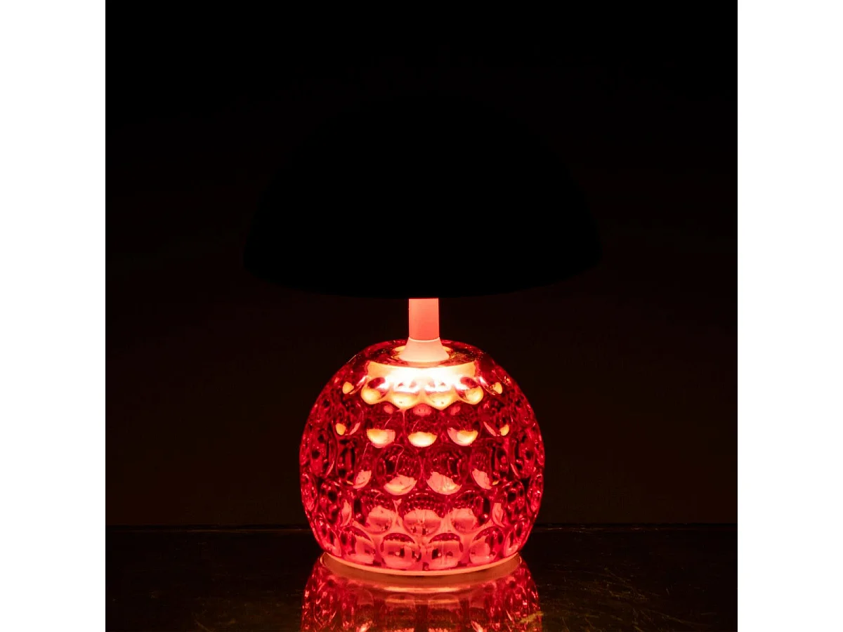 Lampe à Poser LED Champignon "Fungo" 15cm Rose