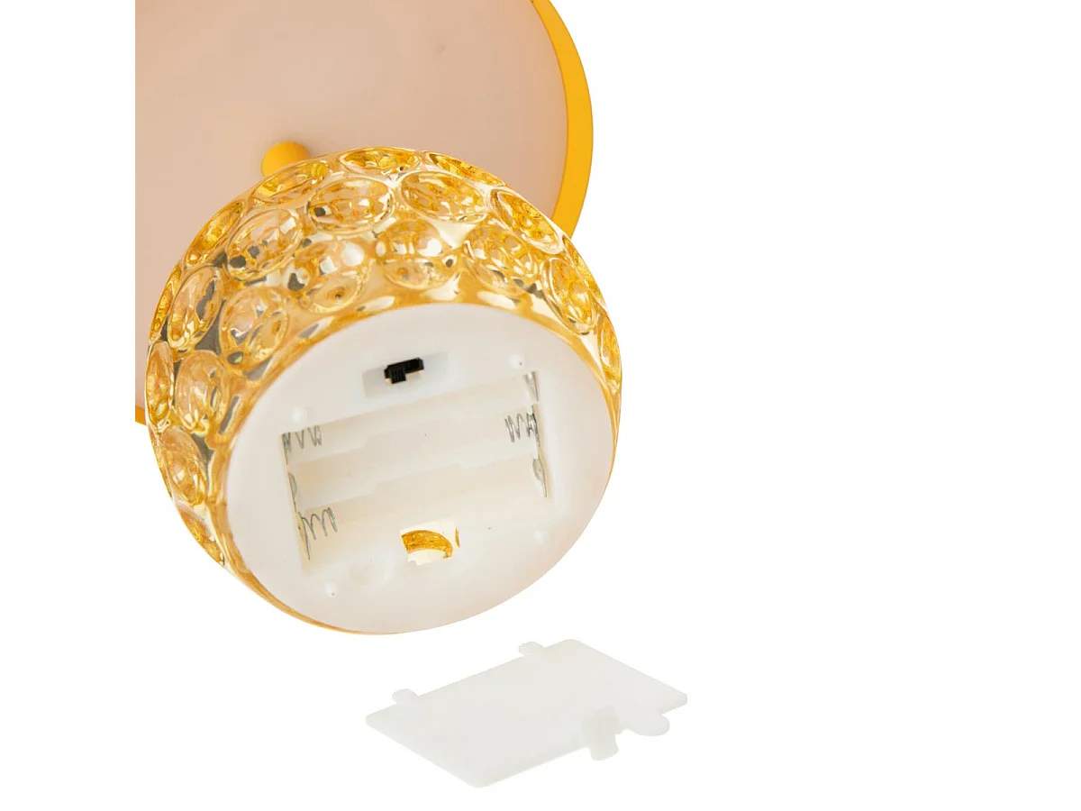 Lampe à Poser LED Champignon "Fungo" 15cm Jaune