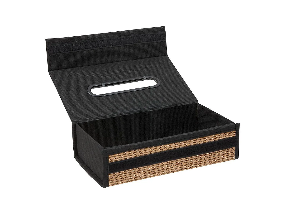 Boîte à Mouchoirs Déco "Stemy" 26cm Noir