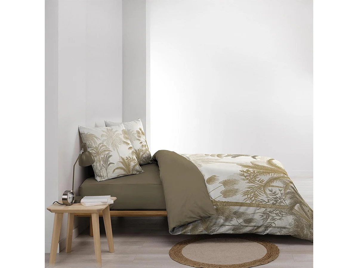 Parure de Lit 3 Pièces "Cocoty" 260x240cm Naturel