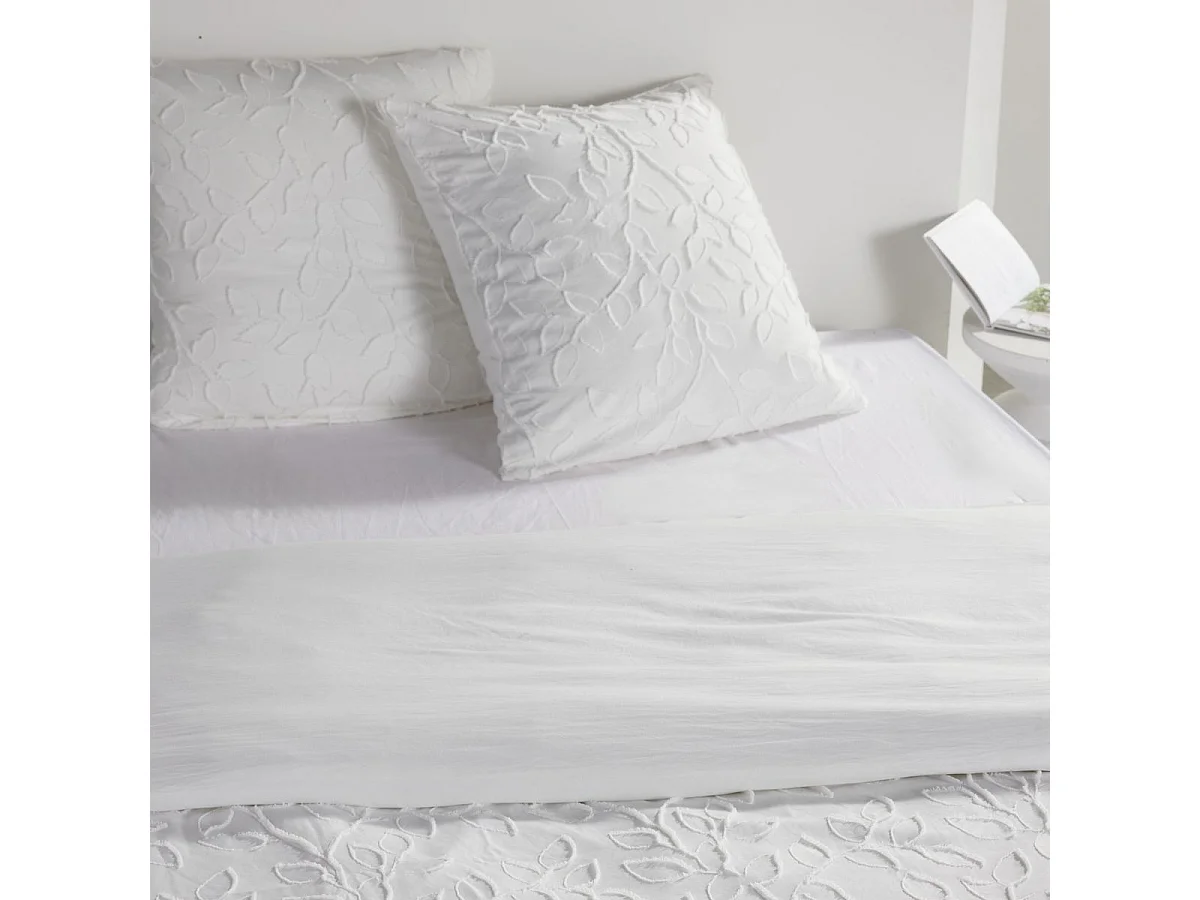 TODAY ESSENTIAL Housse de couette matelassée motif floral 220x240 cm avec 2 taies 63x63 cm