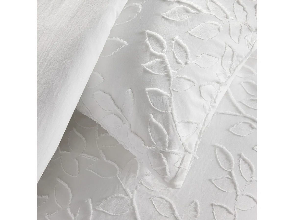 TODAY ESSENTIAL Housse de couette matelassée motif floral 220x240 cm avec 2 taies 63x63 cm