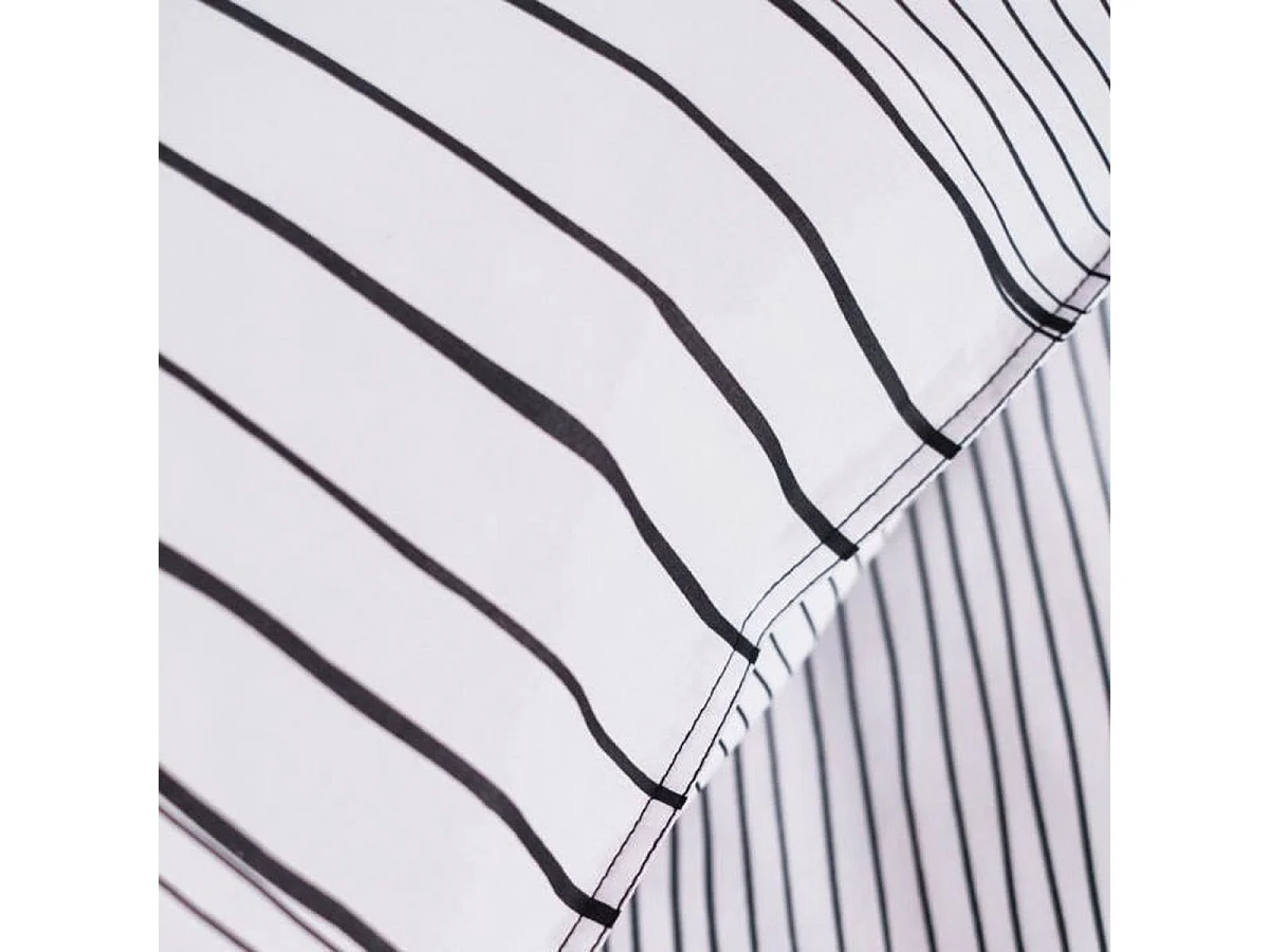 Conjunto de Capa de Edredão em Algodão às Riscas Reversível TODAY Sunshine - 240x260 cm com 2 Fronhas 63x63 cm