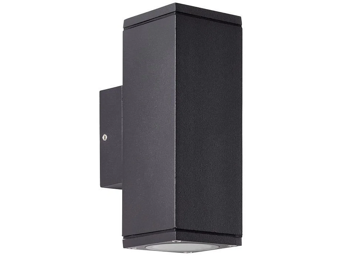 BRILLIANT HALLY Buitenwandlamp in antraciet met bi-directioneel licht 2x GU10