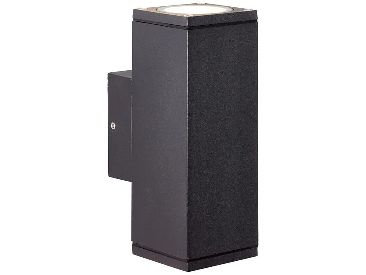 BRILLIANT HALLY Buitenwandlamp in antraciet met bi-directioneel licht 2x GU10