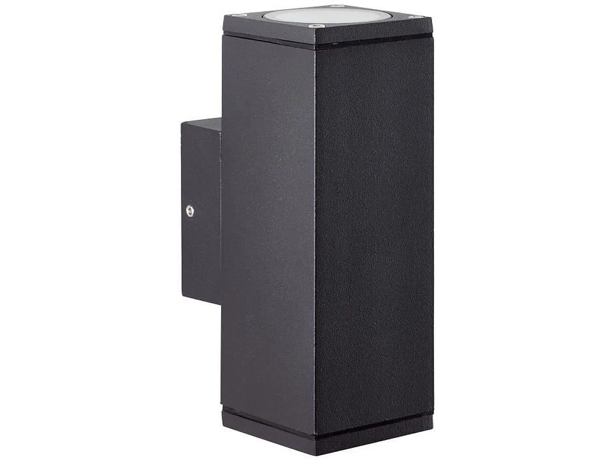 BRILLIANT HALLY Buitenwandlamp in antraciet met bi-directioneel licht 2x GU10