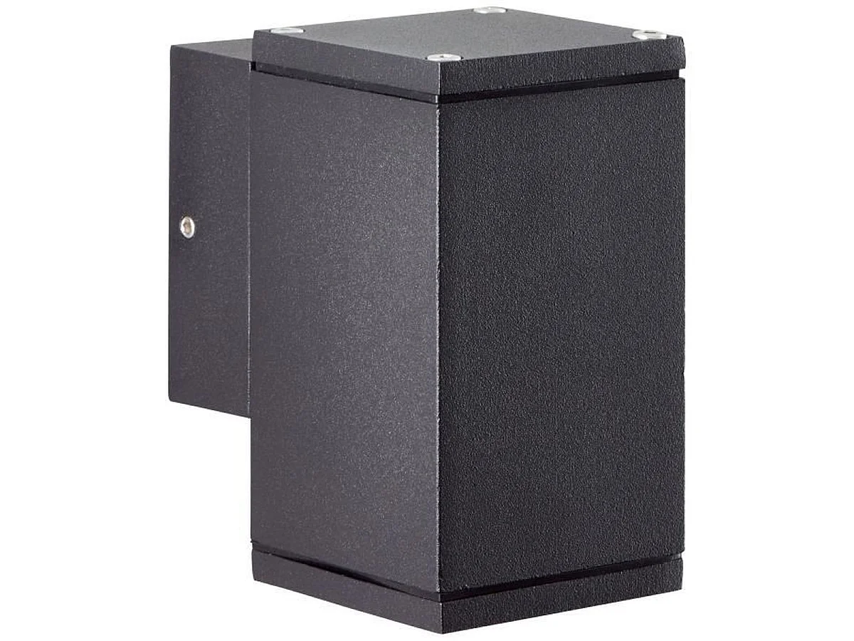 BRILLIANT Hally Buitenwandlamp Antraciet Metaal en Glas IP44