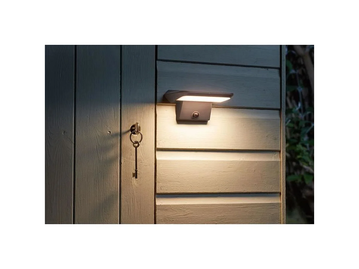 SMART GARDEN Sentry Spot Mural Solaire détecteur PIR, 800 lm, Blanc chaud