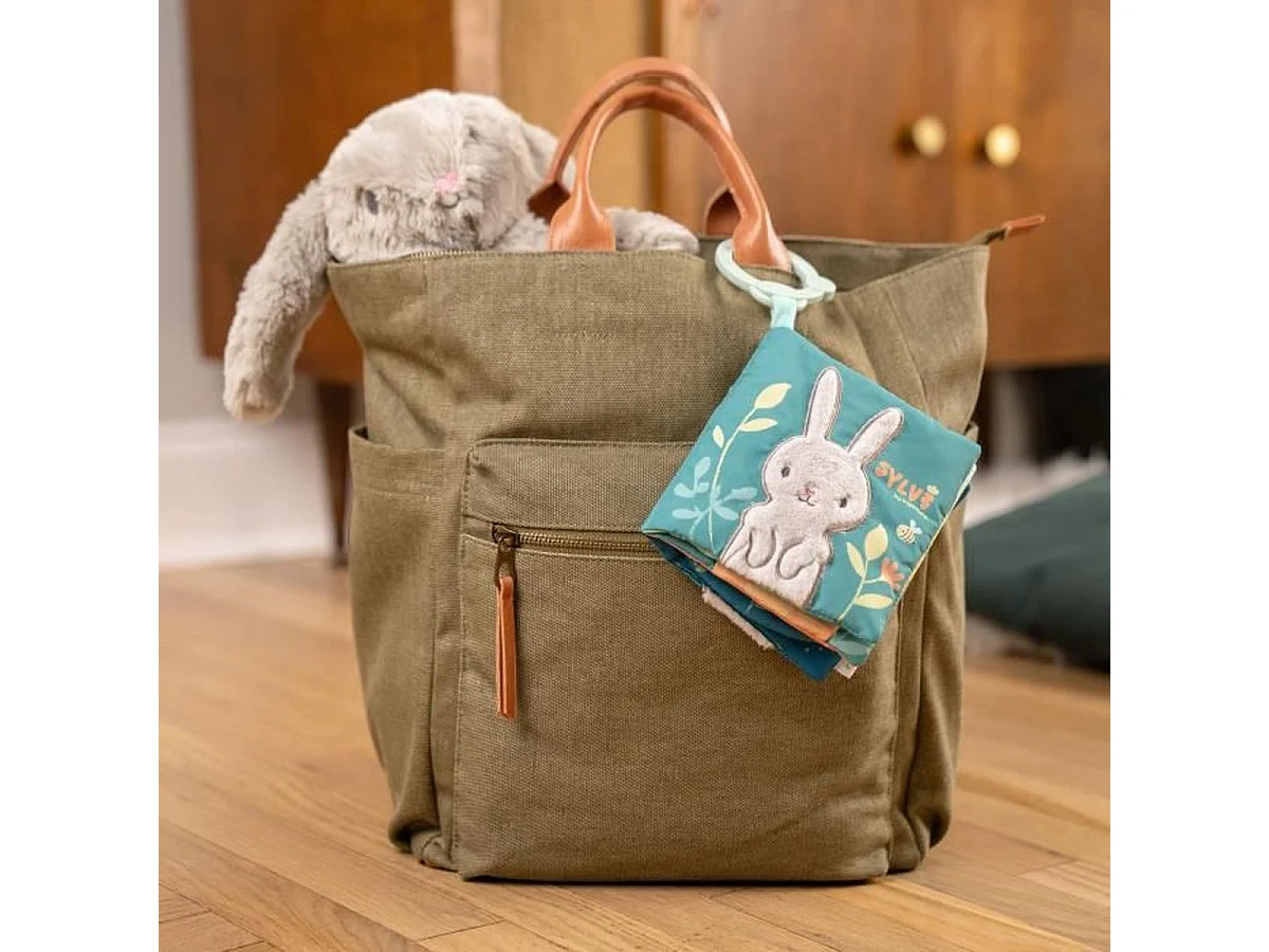 INGENUITY Sylvie – Veilleuse peluche musicale lapin avec détection des pleurs