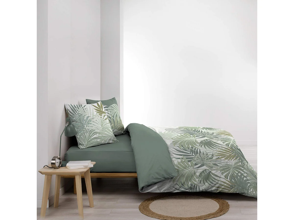 Parure de Lit 3 Pièces "Nymea" 240x220cm Vert
