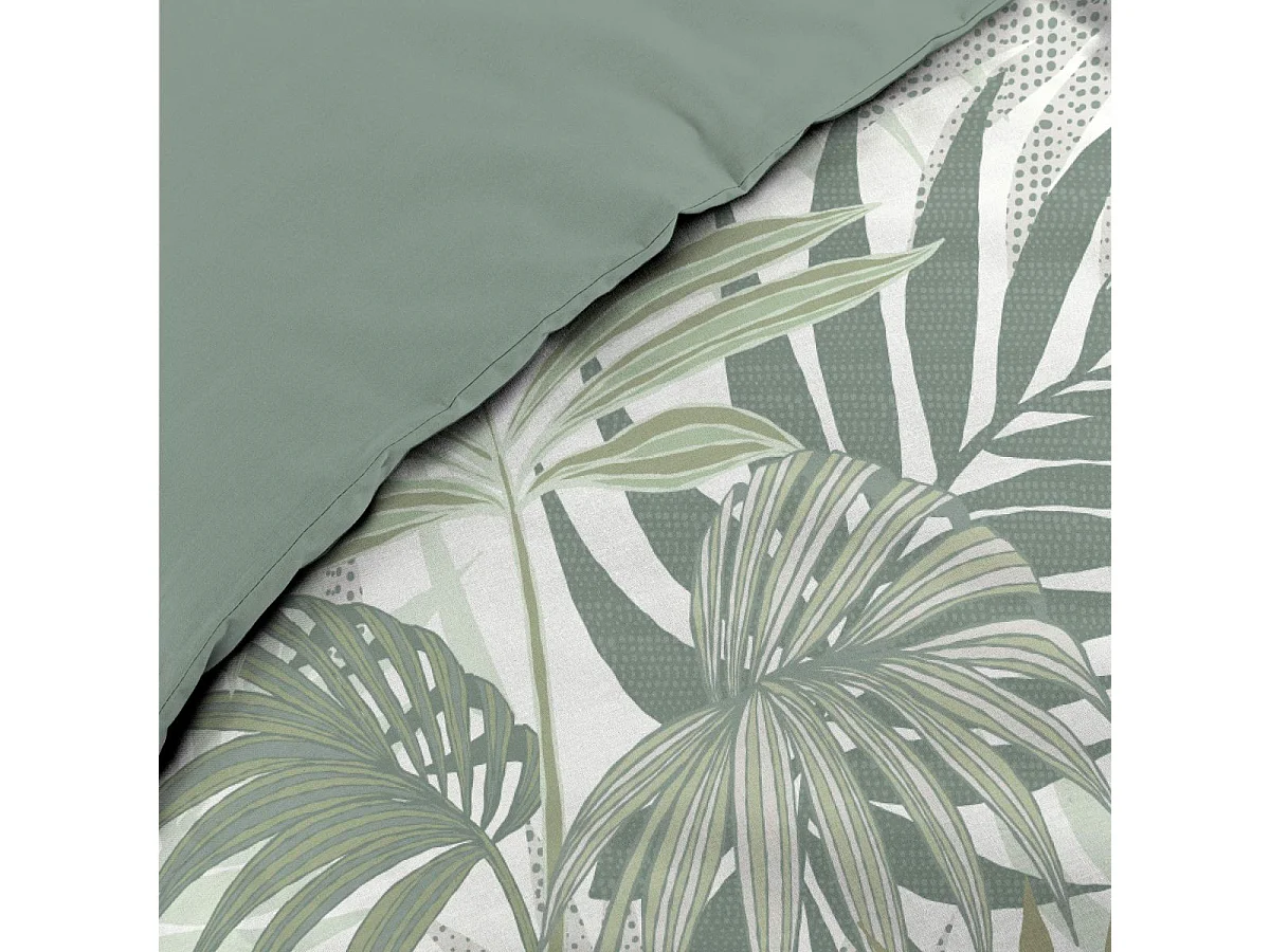 Parure de Lit 3 Pièces "Nymea" 240x220cm Vert