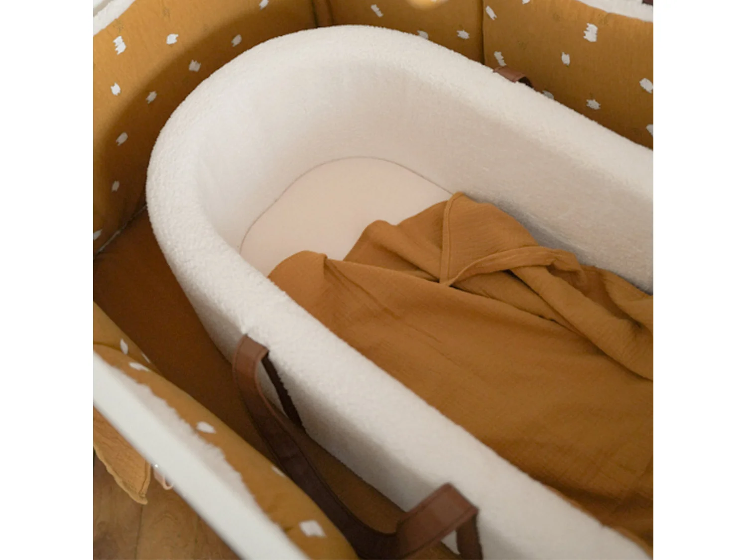 Couffin sherpa ultra-doux pour bébé