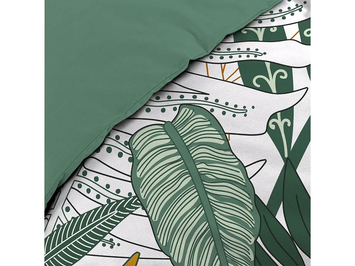 Parure de Lit 3 Pièces "Florida" 260x240cm Vert