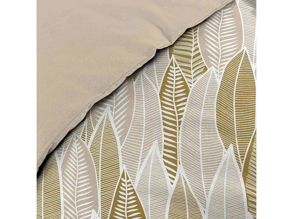 Parure de Lit 3 Pièces "Kim" 240x220cm Naturel