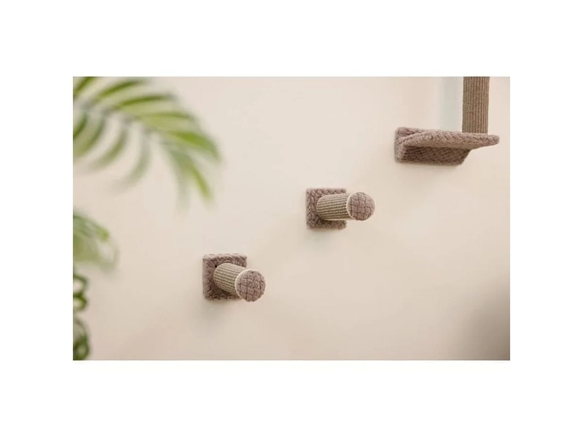 KERBL MONTE ALPI - Kit mural modulaire 8 pièces pour chats, gris