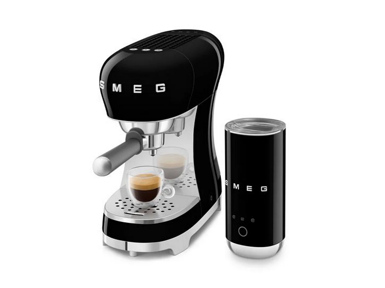 Smeg Machine à expresso 15 bars noir - ECF12BLEU
