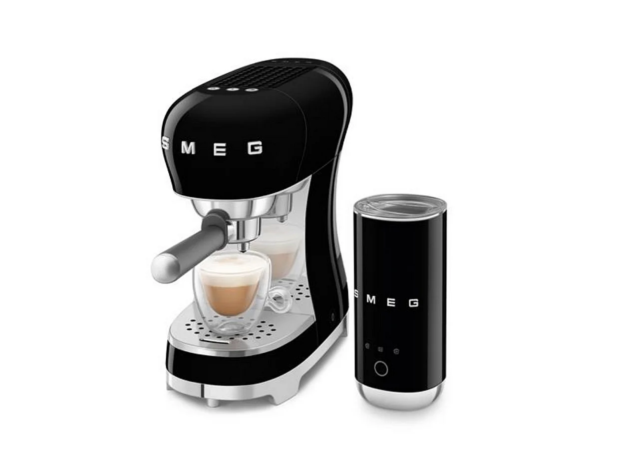 Smeg Machine à expresso 15 bars noir - ECF12BLEU